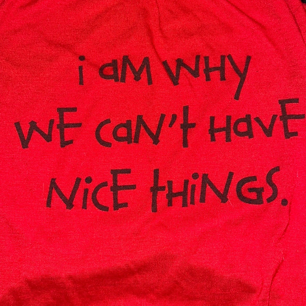 Small Pet Tee “I am why we can’t have nice things.” - Picture 2 of 2